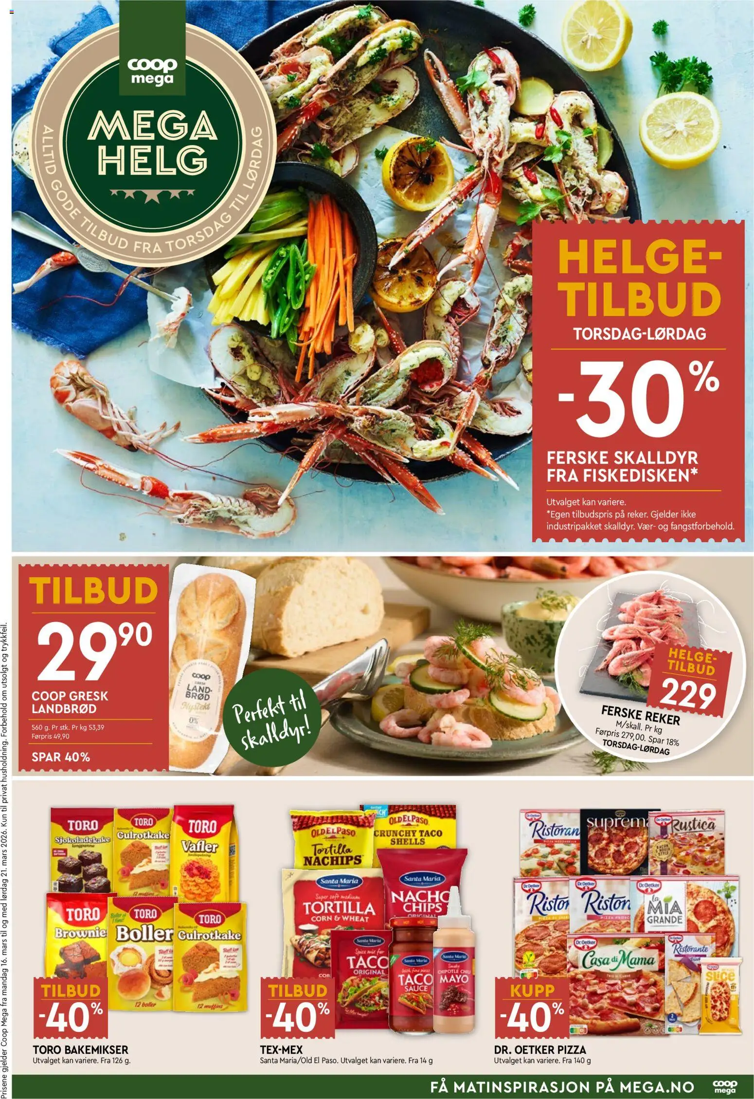Forhåndsvis Coop Mega Helg fra butikk Coop Mega gyldig fra 19/03/2026