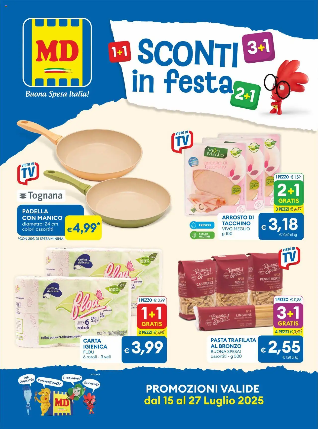 Volantino MD Discount valido da 15/07/2025 numero di pagina 1