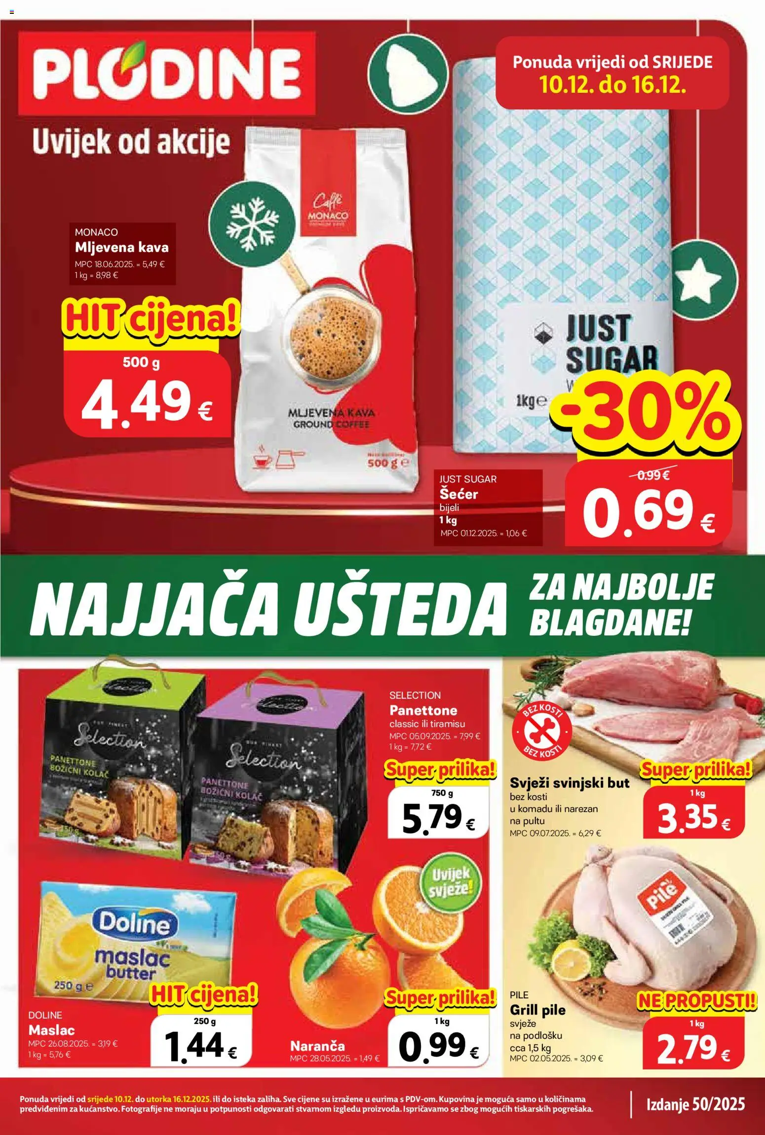 Pregled letka Katalog trgovine Plodine vrijedi od 10.12.2025