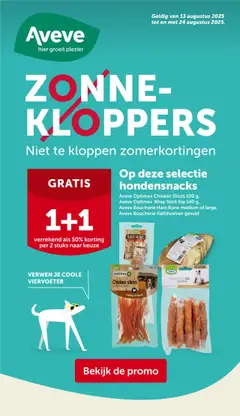 Voorbeeld van Folder van winkel Aveve geldig vanaf 13/08/2025