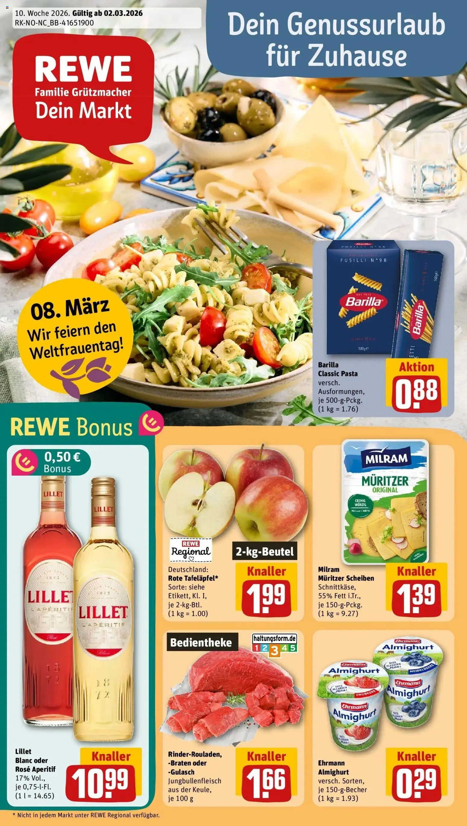 Vorschau von dem Prospekt des Geschäftes Rewe, gültig ab dem 02.03.2026