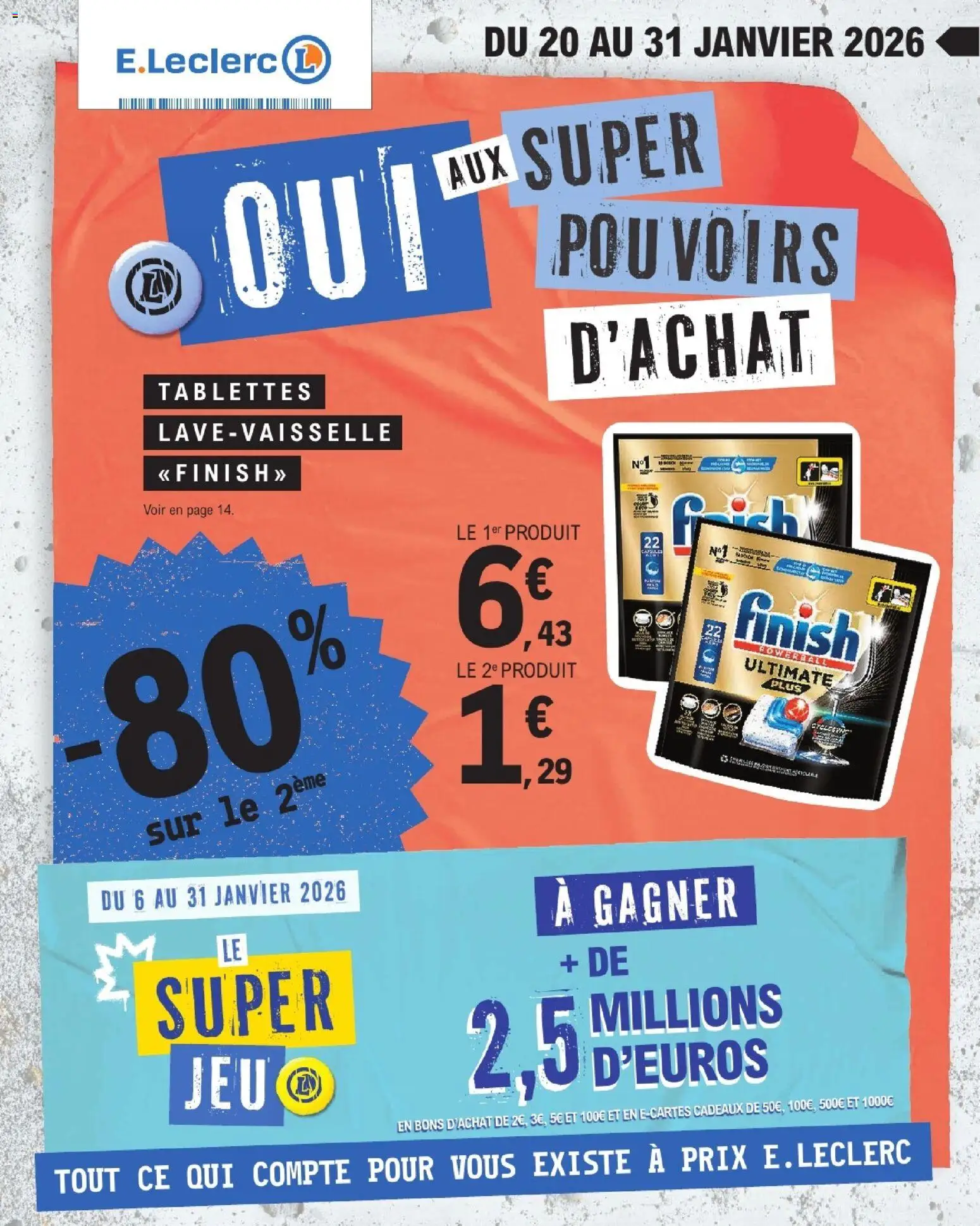 Prévisualisation de Catalogue de la semaine 4 du magasin E.Leclerc formulaire valide 20/01/2026