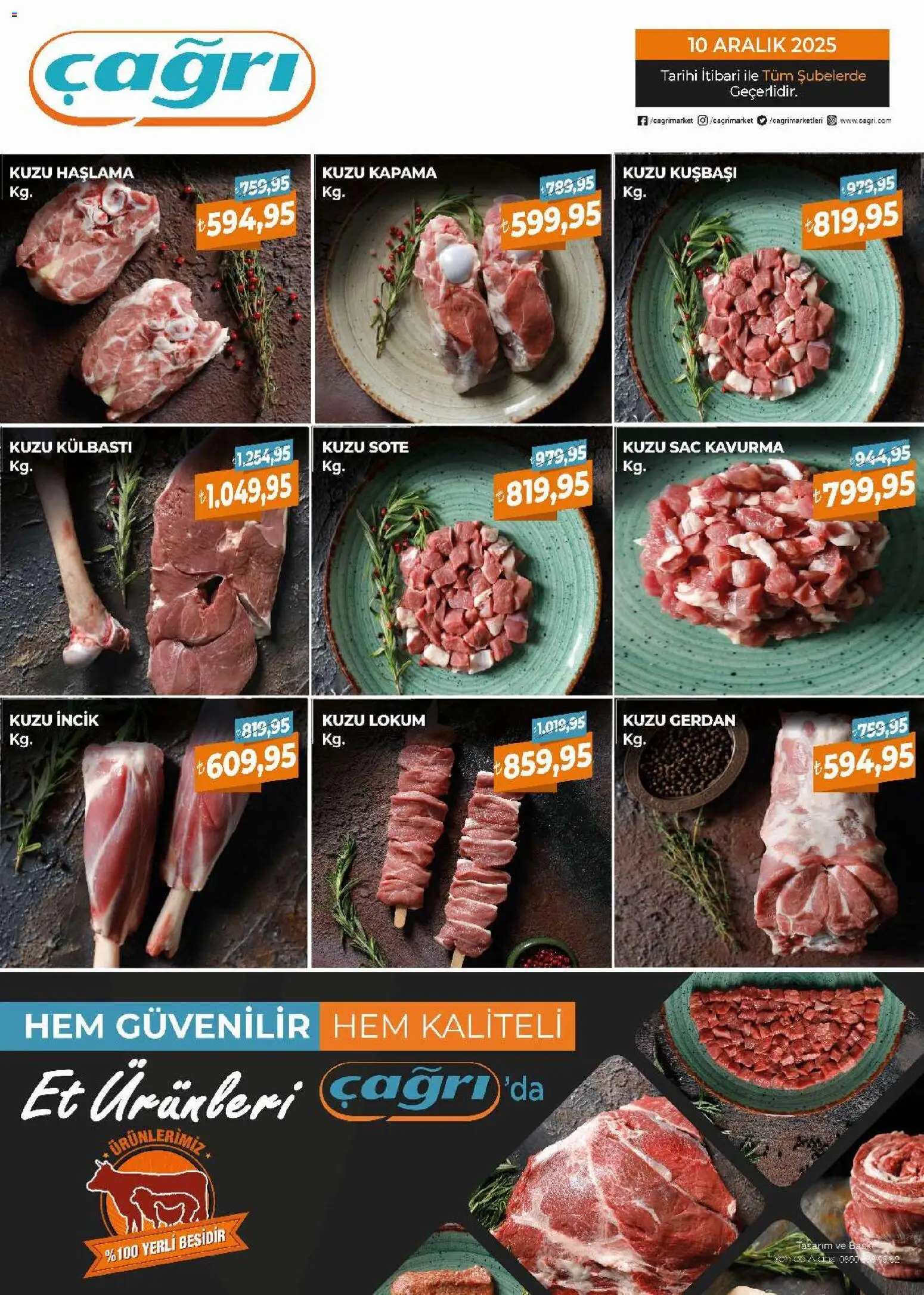 Çağrı Market Kasap 10.12.2025 - Broşürünün önizlemesi