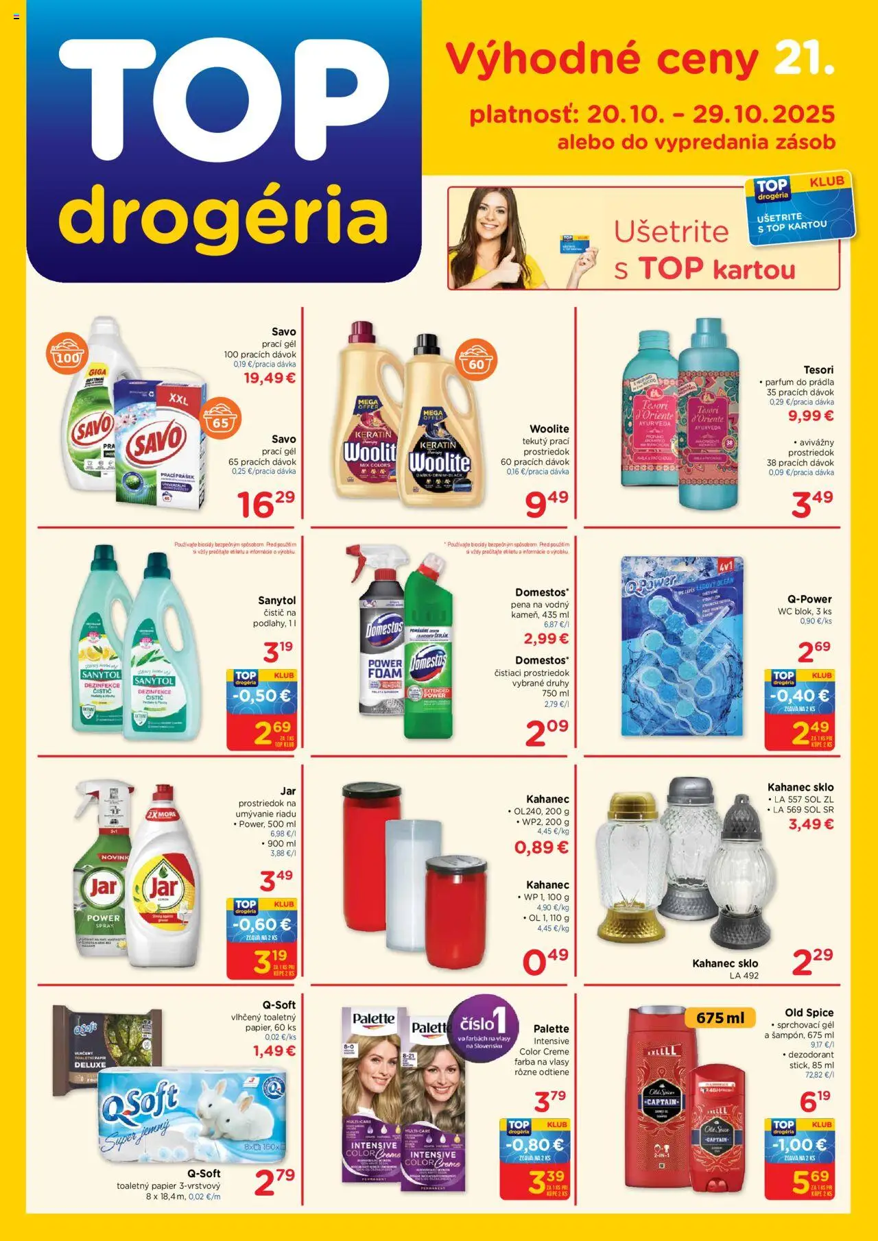 TOP Drogéria Leták (20.10. - 29.10.2025) - Akčná ponuka