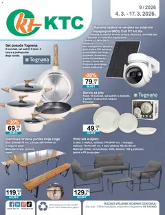 Pregled letka Katalog tehnike i posuđa trgovine KTC vrijedi od 04.03.2026