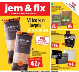 Eksempel på tilbudsavis Tilbudsavis fra butik Jem & fix gyldig fra 01/01/2026