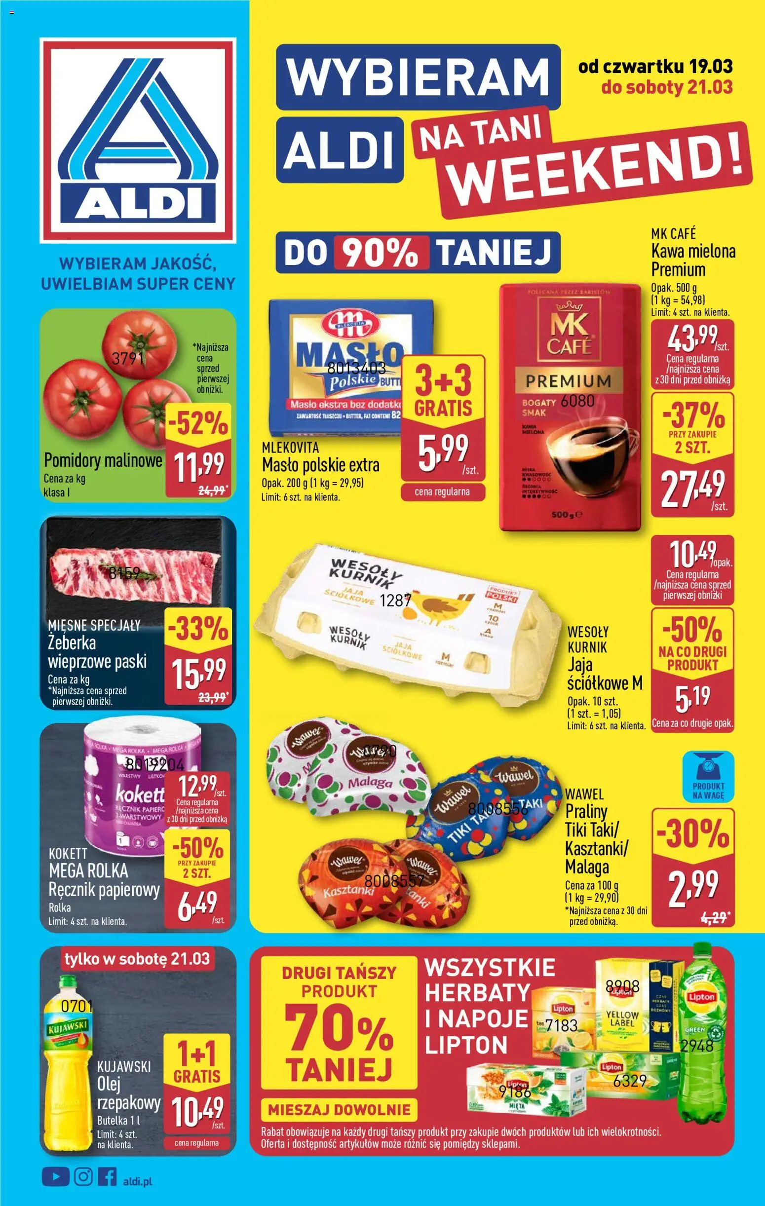 Náhled nabídky: Aldi Polsko Aldi Polsko leták - Oferta weekendowa platný od 19.03.2026