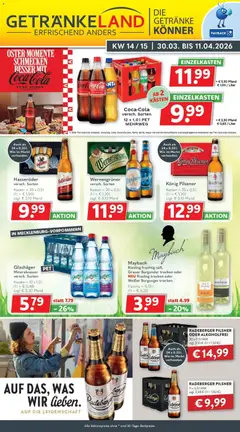 Vorschau von dem Prospekt des Geschäftes Getränkeland, gültig ab dem 30.03.2026