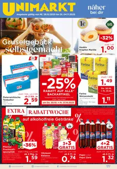 Vorschau der Angebote: Unimarkt Süd gültig ab 29.10.2025