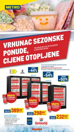 Pregled letka Vrhunac sezonske ponude trgovine Metro vrijedi od 11.08.2025