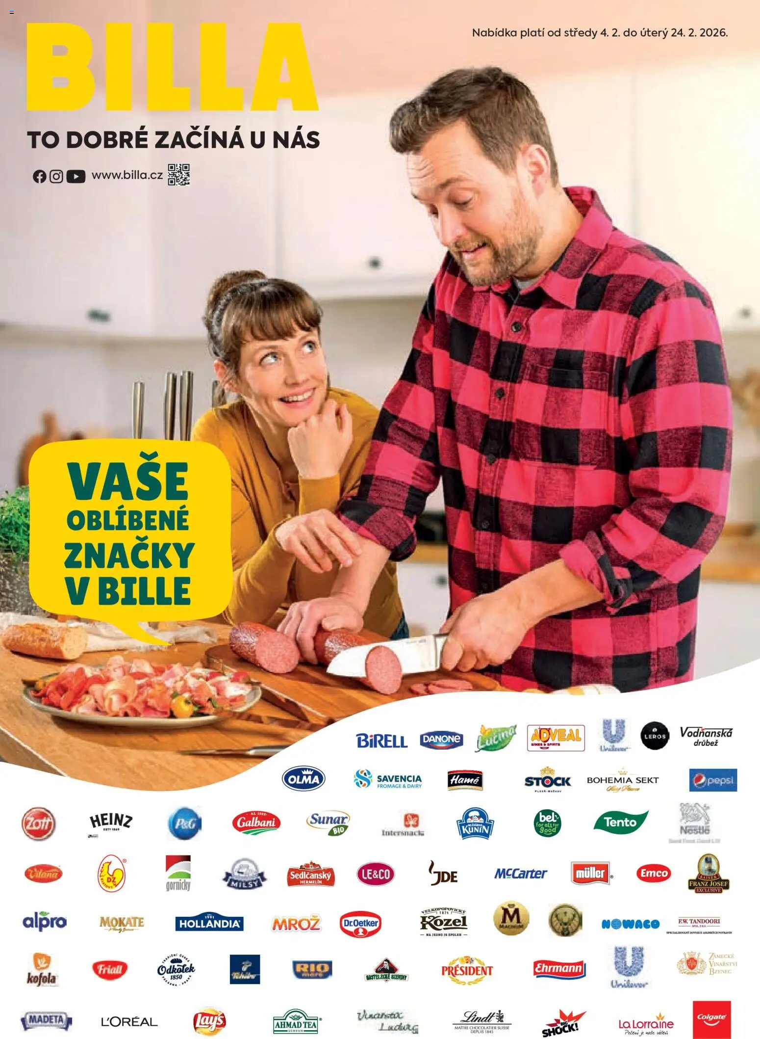 Náhled nabídky: Billa Leták - Vaše oblíbené značky platný od 04.02.2026