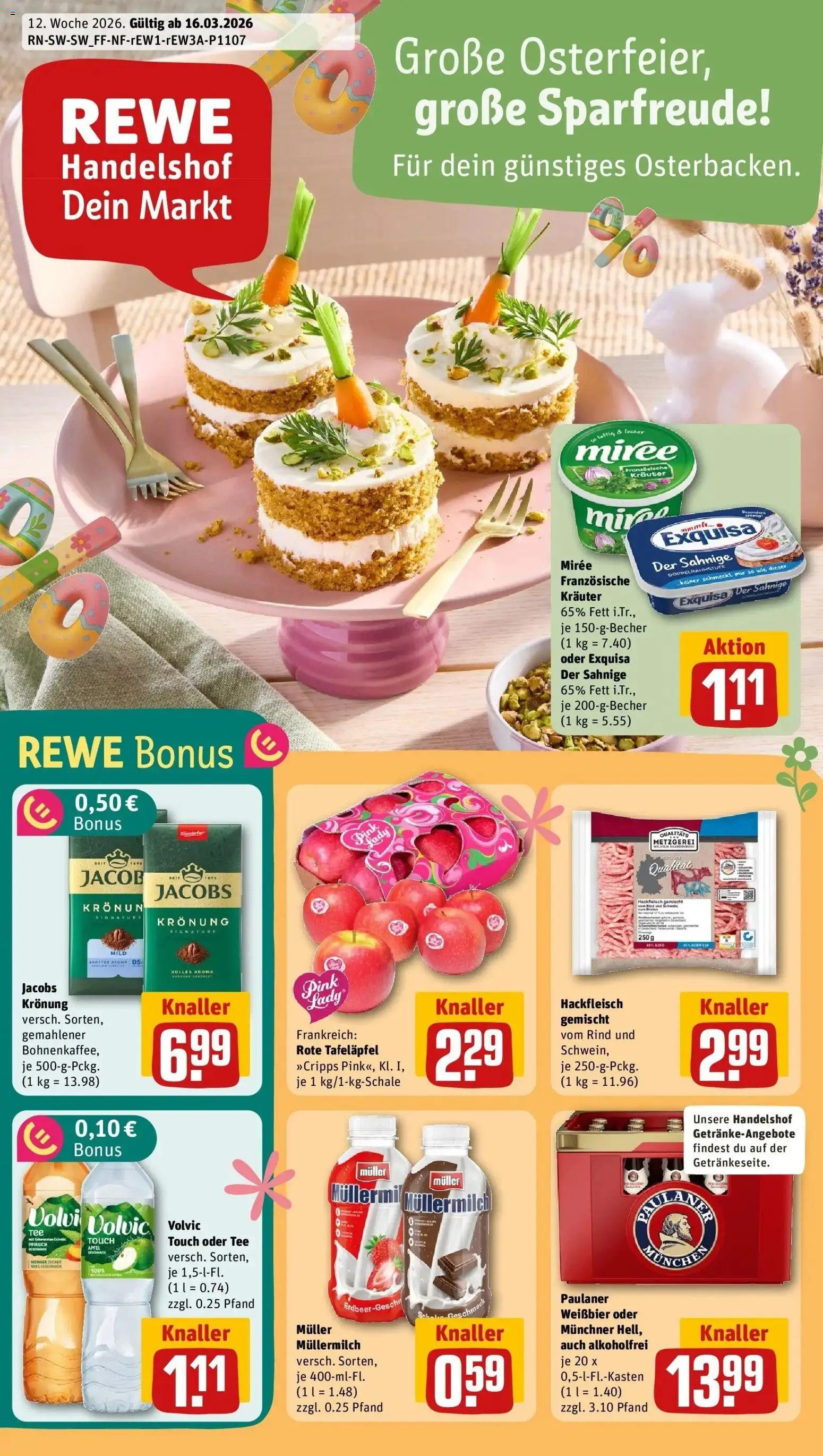 Vorschau von dem Prospekt des Geschäftes Rewe, gültig ab dem 15.03.2026
