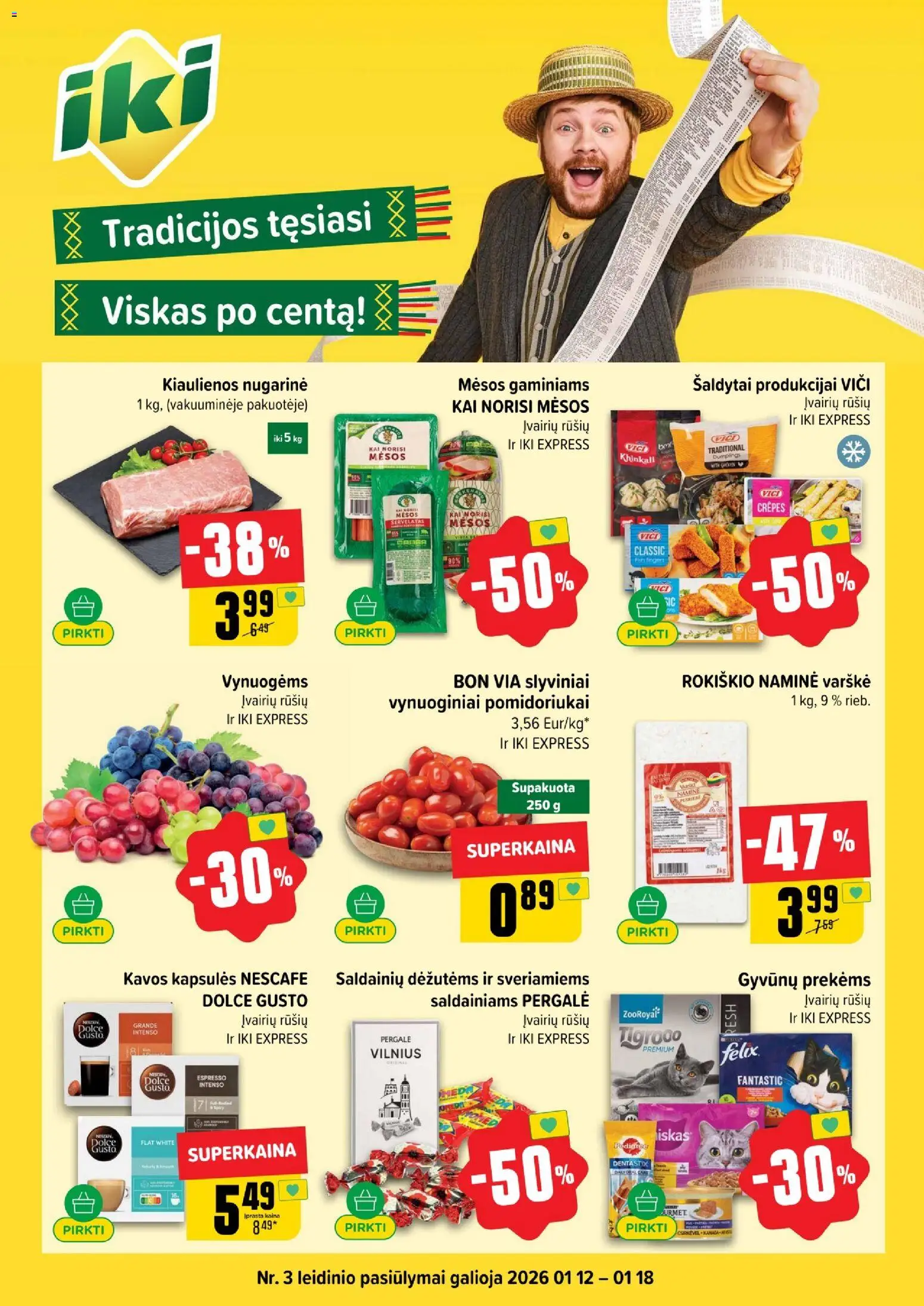 IKI parduotuvės leidinio Leidinys galiojančio nuo 2026.01.12 peržiūra