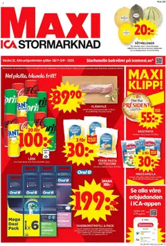 Förhandsgranska reklamblad Trelleborg från butik ICA Maxi gäller från 28/07/2025