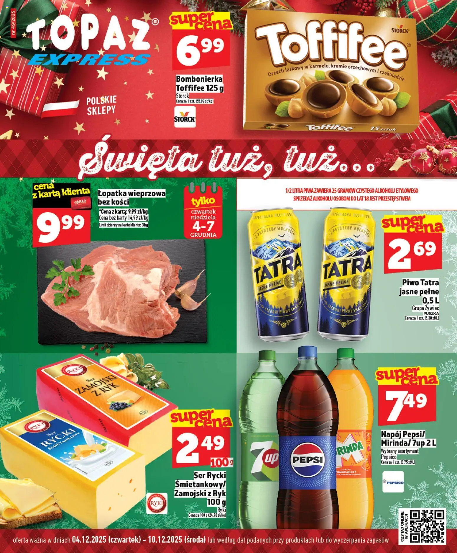 Pogląd gazetki "Express" ze sklepu Topaz ważnej od 04.12.2025