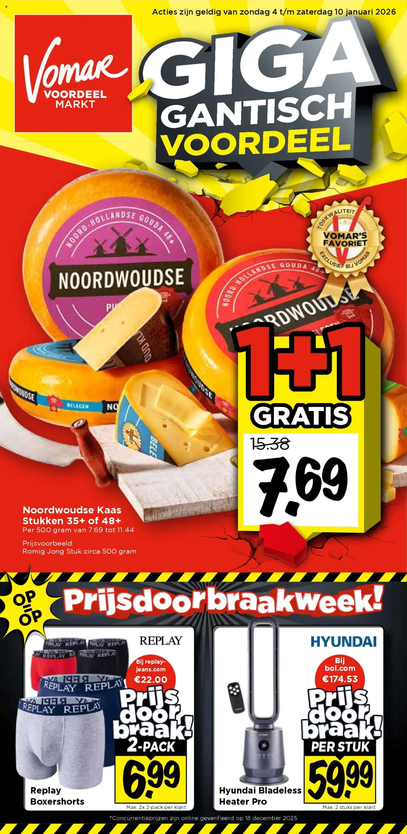 Voorbeeld van Folder van winkel Vomar geldig vanaf 04-01-2026