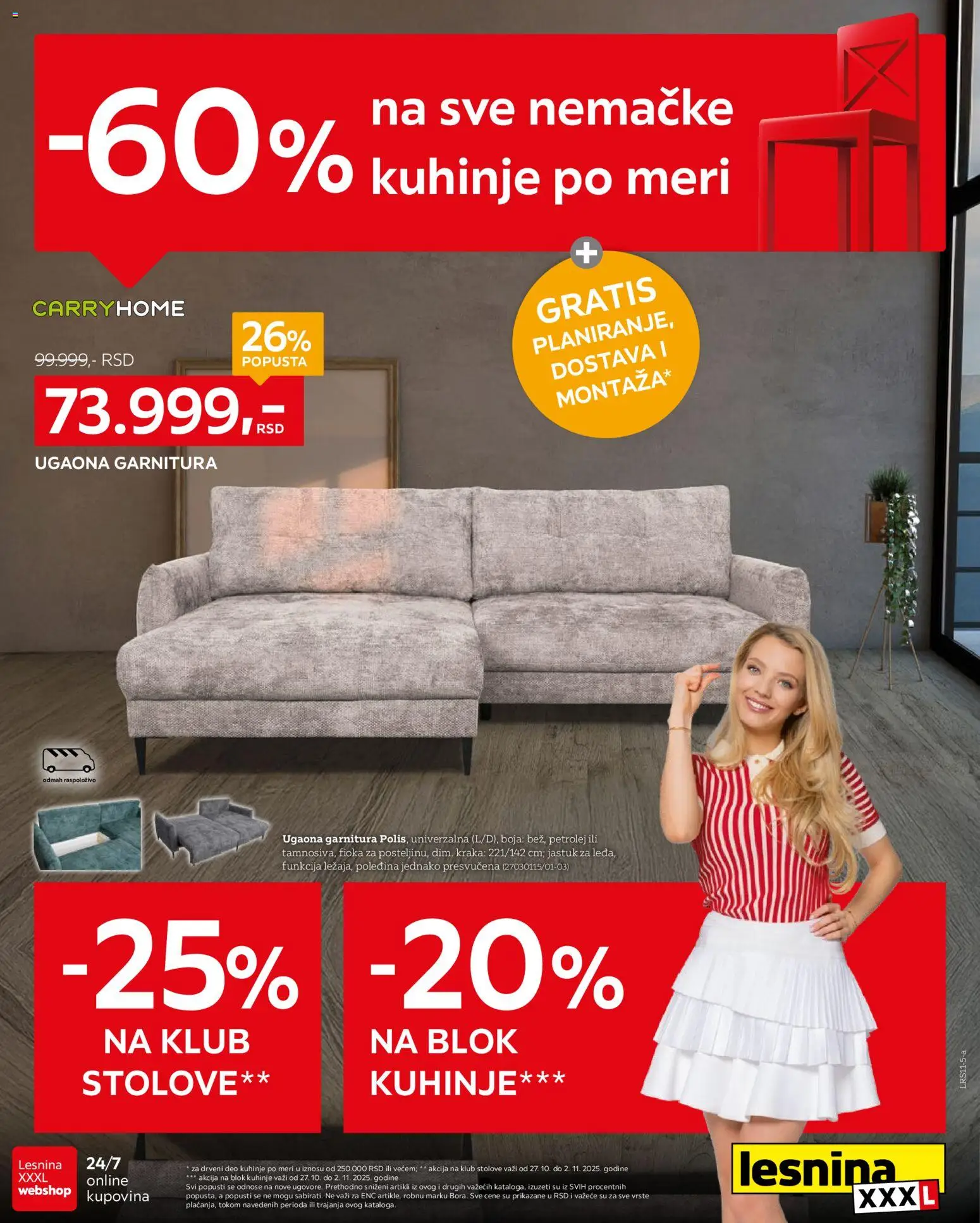 Lesnina XXXL katalog važi od 27.10.2025 - stranica 1