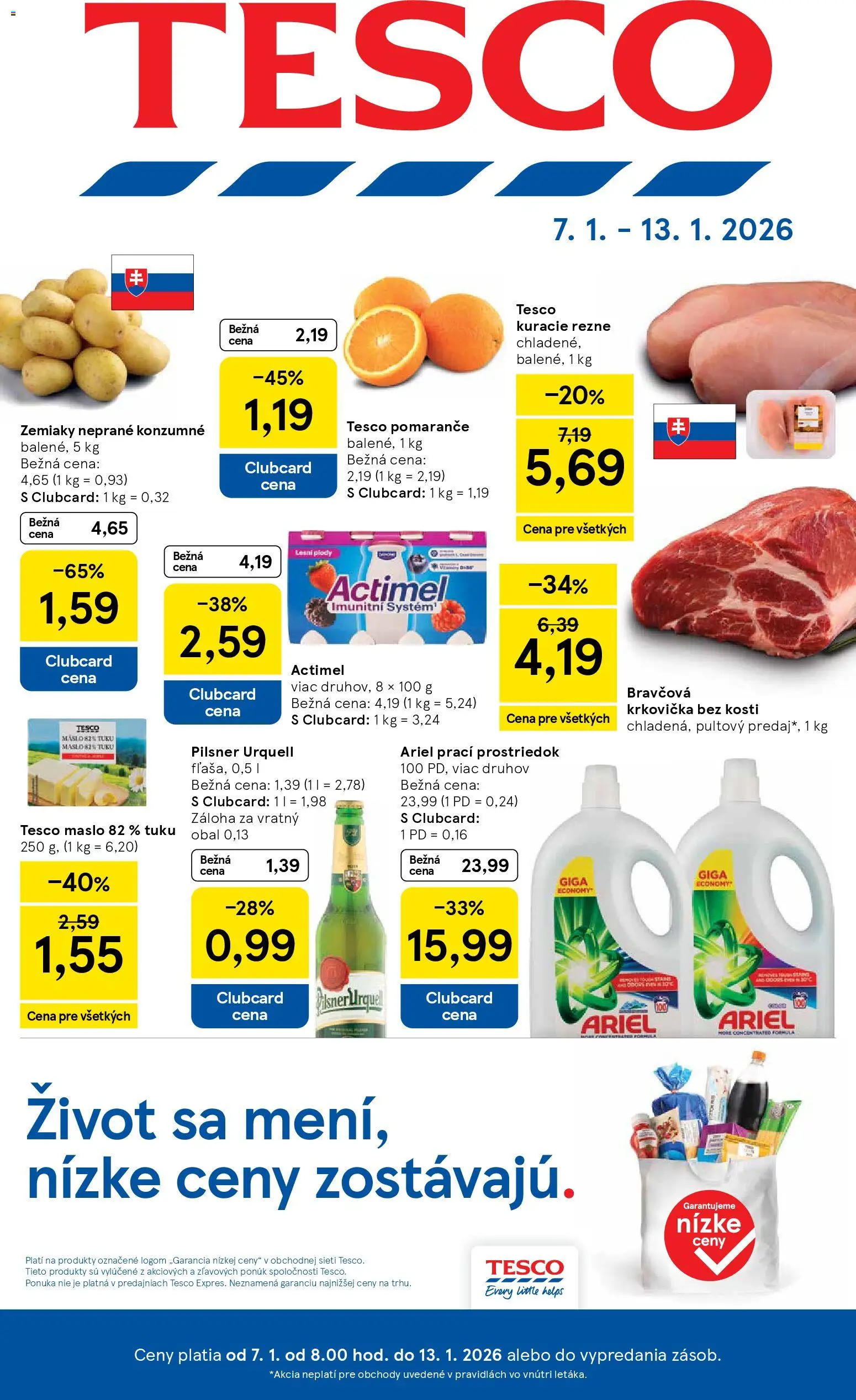 Náhľad Tesco letáku platného od 07.01.2026