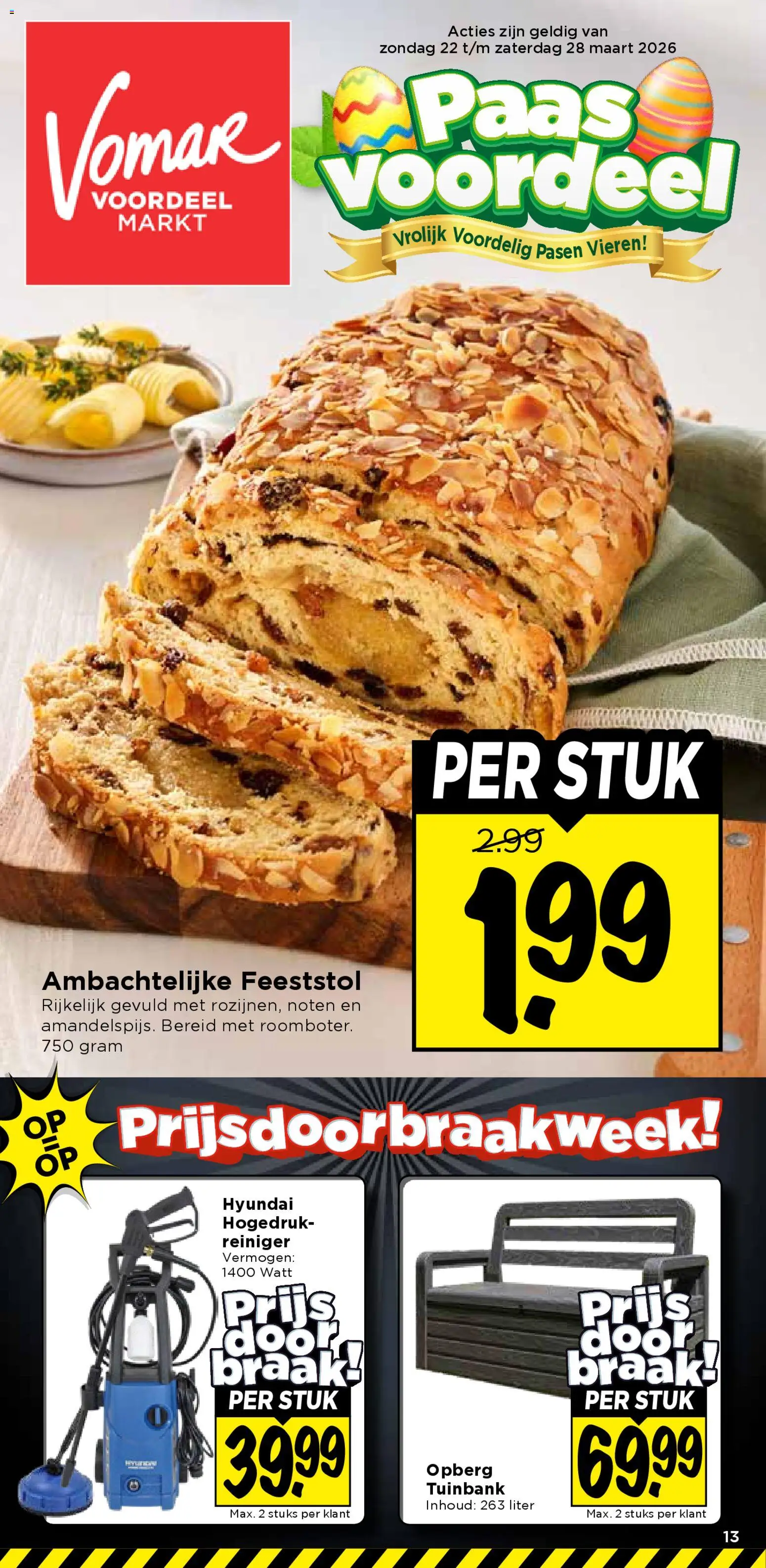 Voorbeeld van Vomar folder van winkel Vomar geldig vanaf 22-03-2026