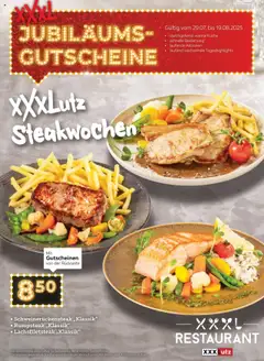 Vorschau der Angebote: XXXLutz Gutscheinblatt Resto gültig ab 29.07.2025