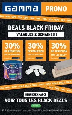 Prévisualisation de Black Friday du magasin GAMMA formulaire valide 19/11/2025