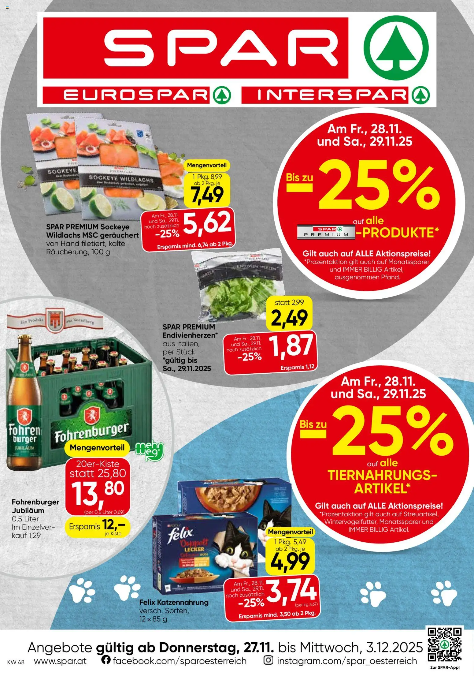 Vorschau der Angebote: Spar Vorarlberg gültig ab 27.11.2025