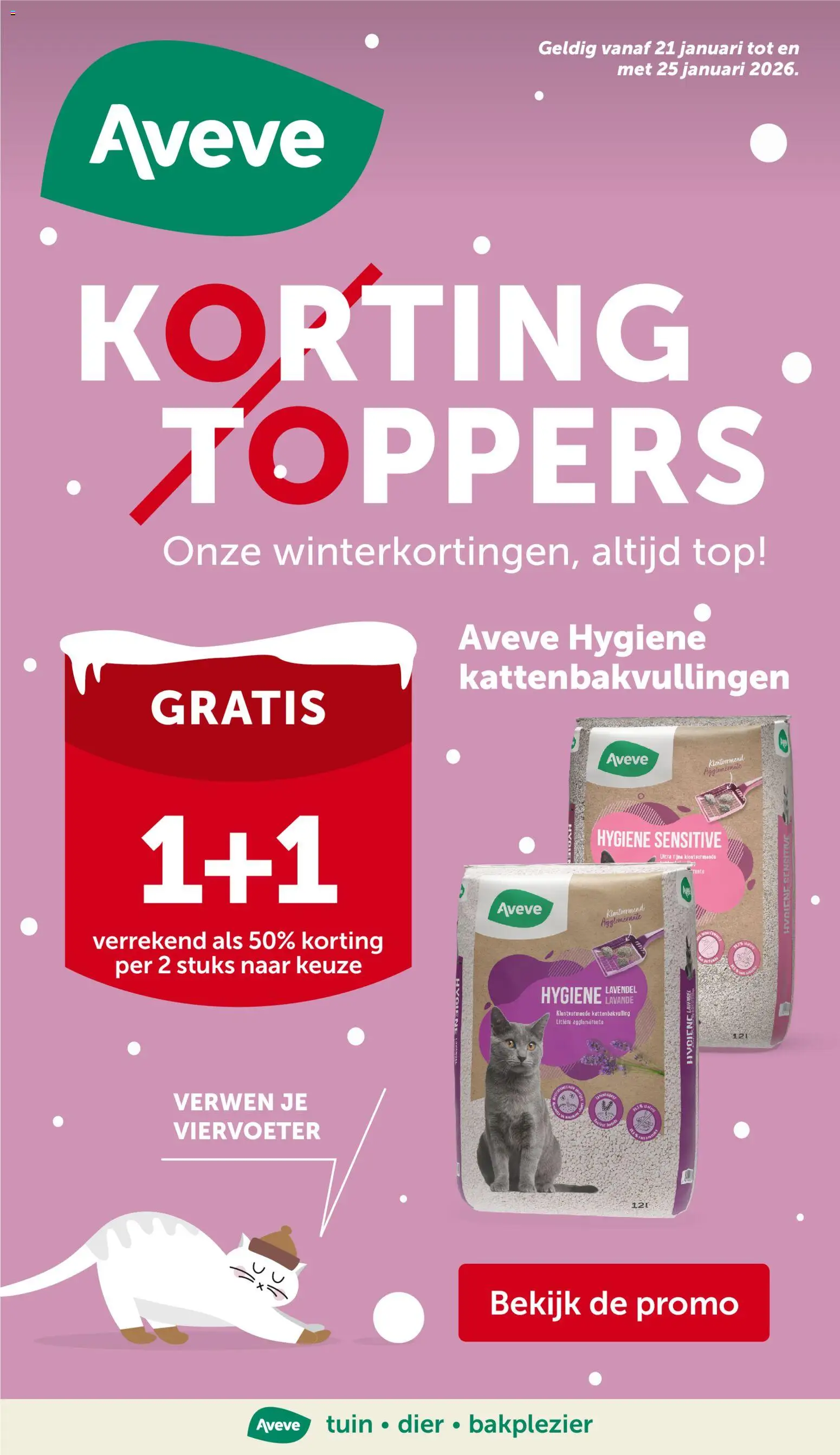 Voorbeeld van Folder van winkel Aveve geldig vanaf 21/01/2026