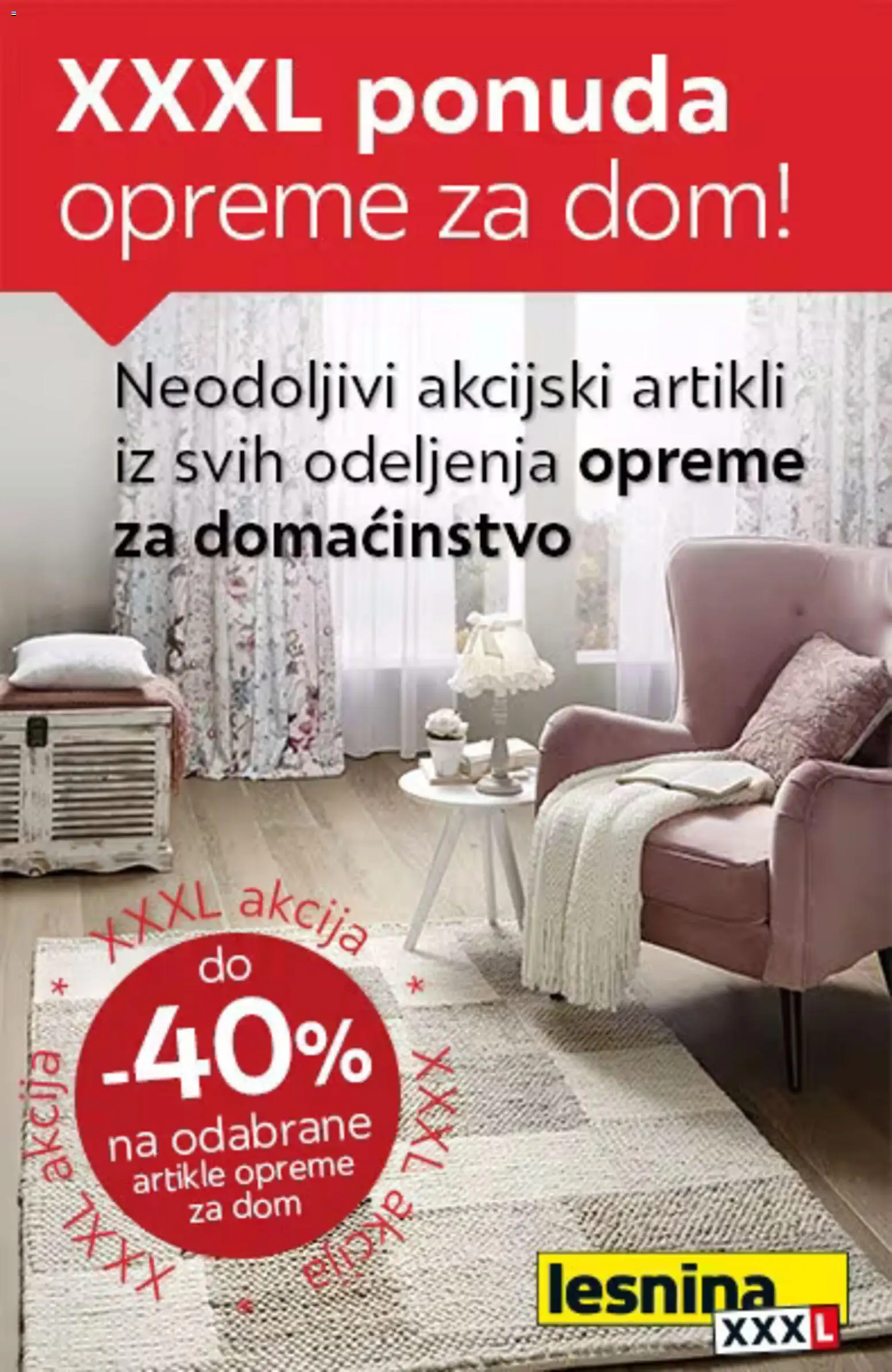 Pregled Lesnina XXXL kataloga - važi od 02.02.2026