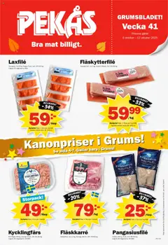 Förhandsgranska reklamblad Aktuella reklamblad Pekås från butik Pekås gäller från 06/10/2025