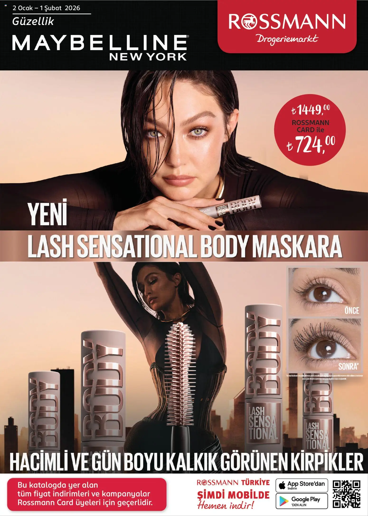 Rossmann İndirim 02.01.2026 - Broşürünün önizlemesi