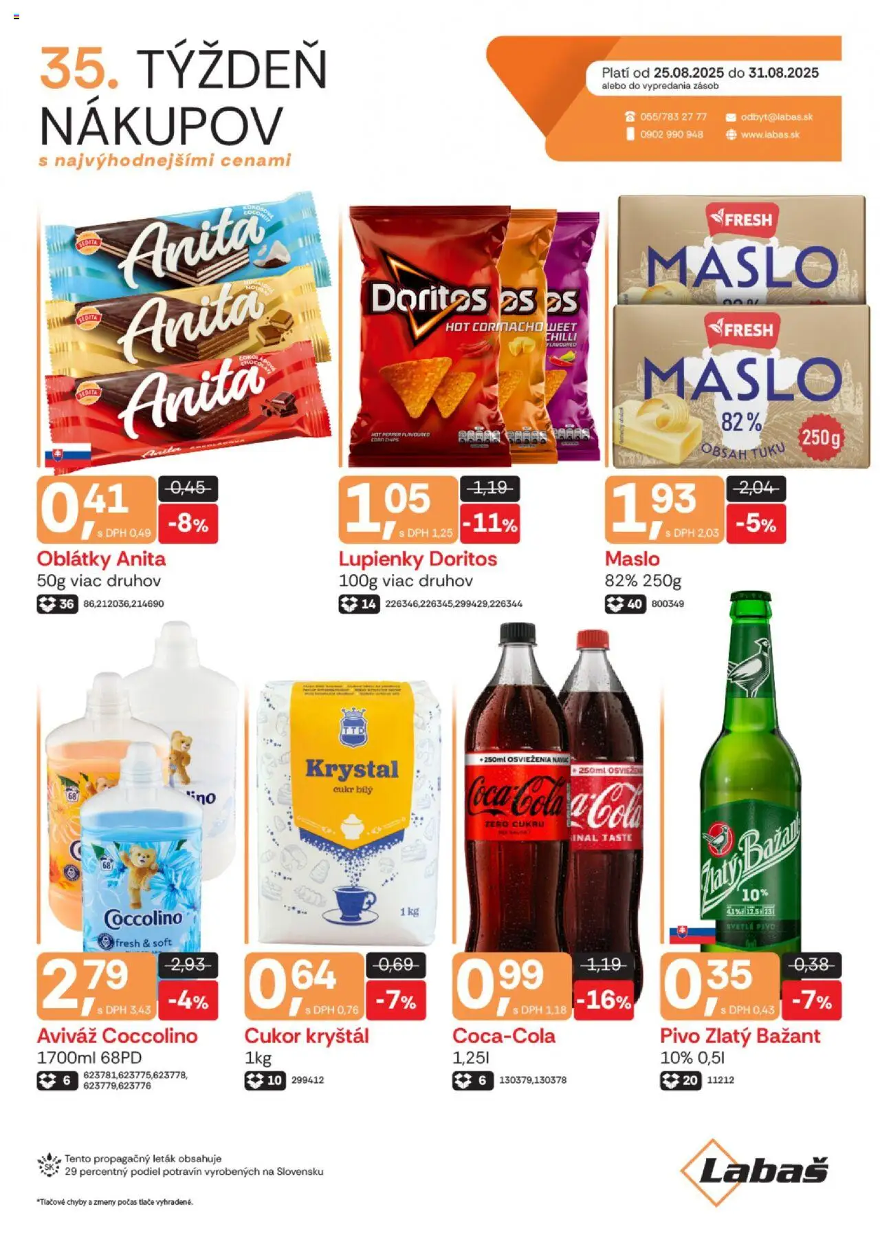 Labaš Leták (25.08. - 31.08.2025) - Akčná ponuka