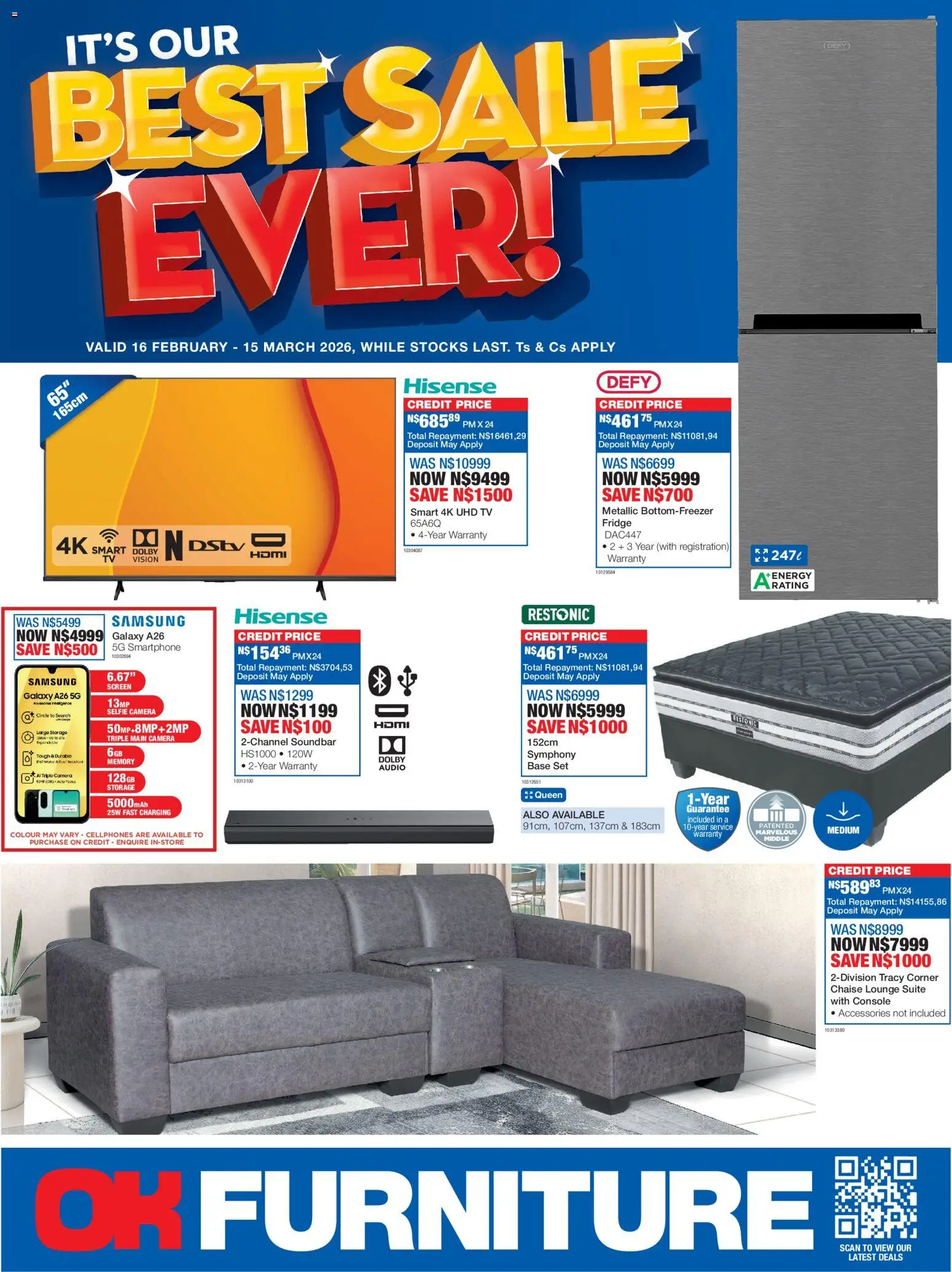 Preview of OK Furniture flyer valid from 16/02/2026