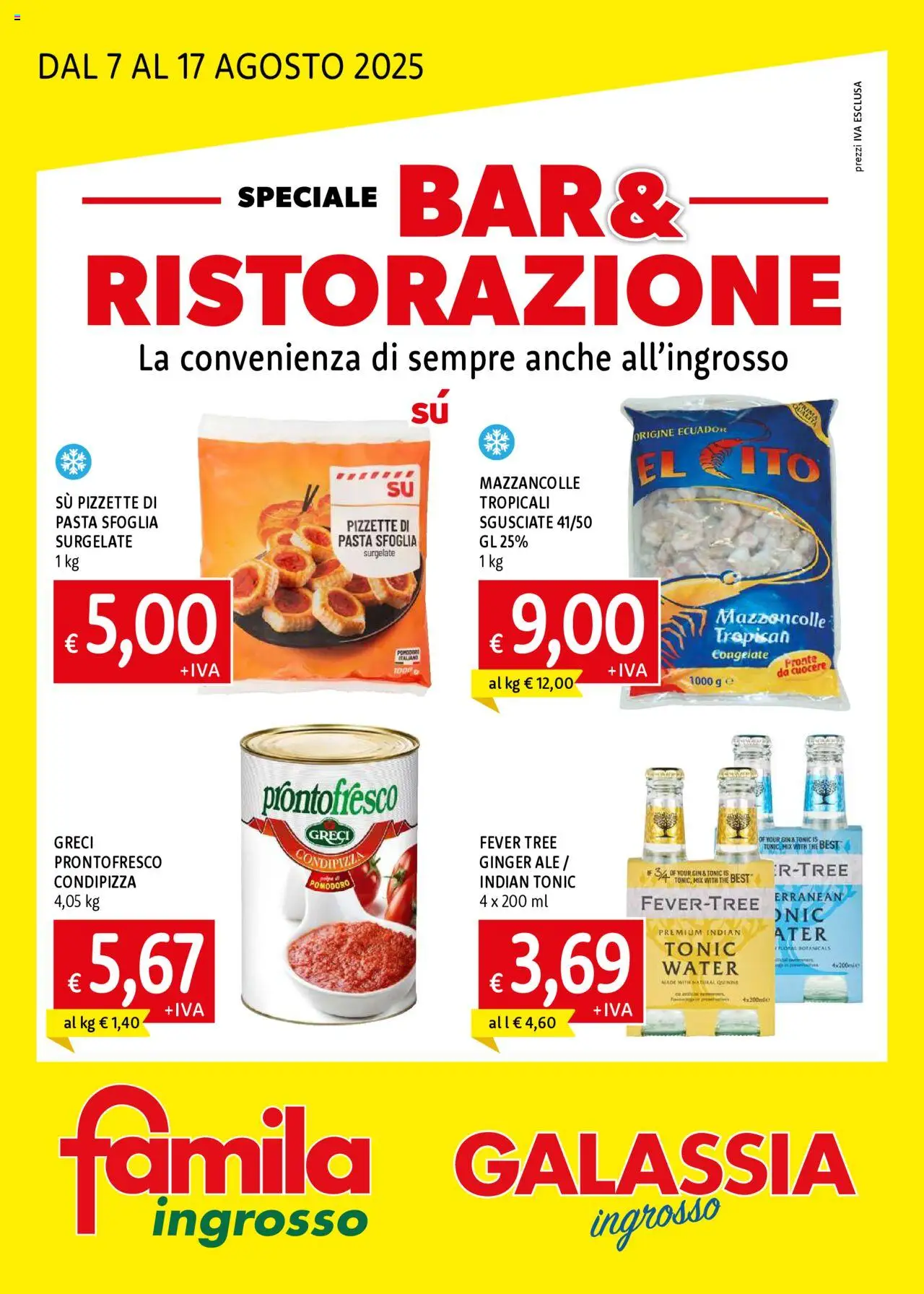 Volantino Famila valido da 07/08/2025 numero di pagina 1