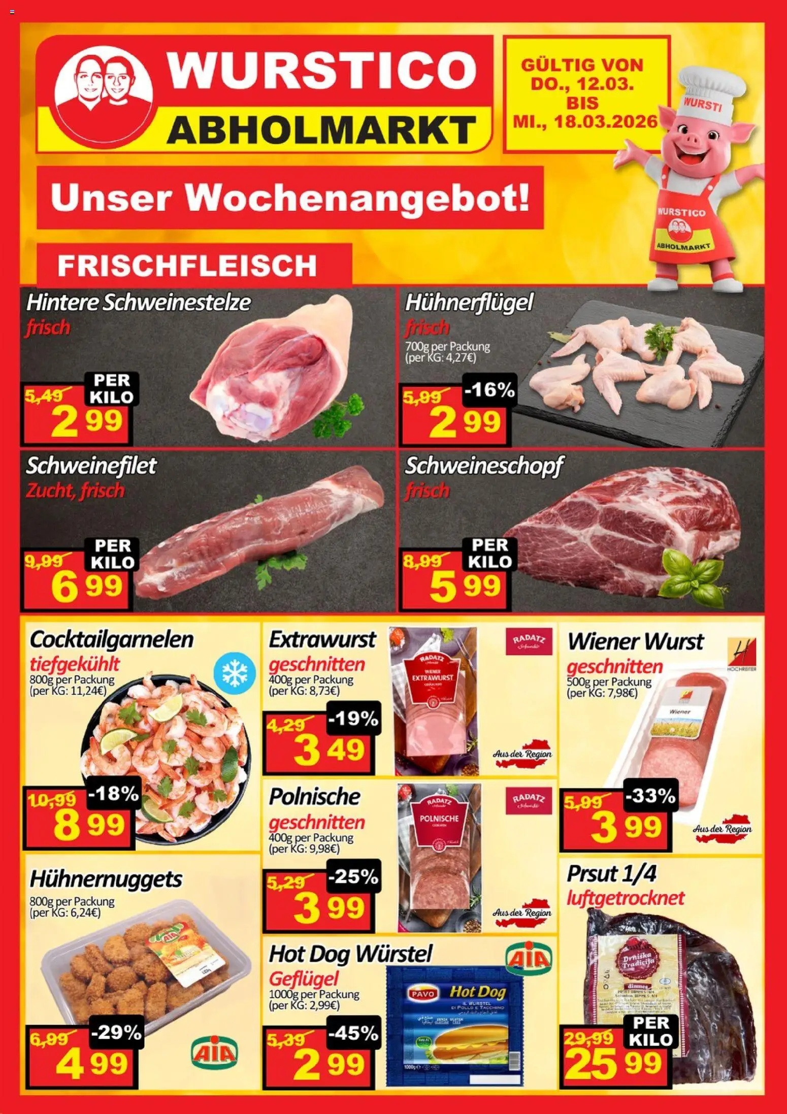 Vorschau der Angebote: Wurstico Abholmarkt Wurstico Abholmarkt Flugblatt gültig ab 12.03.2026
