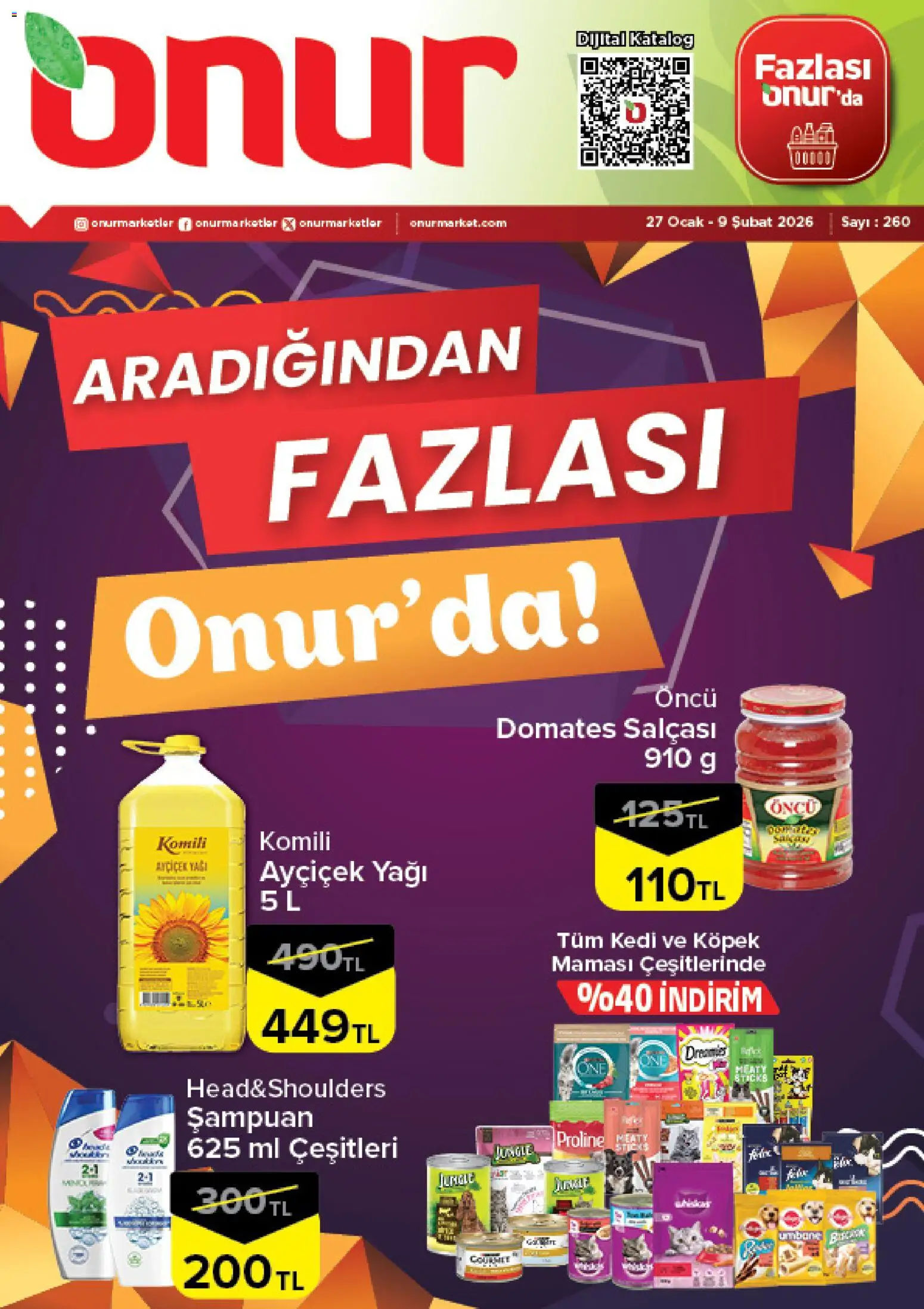 Onur Market Katalog 27.01.2026 - Broşürünün önizlemesi