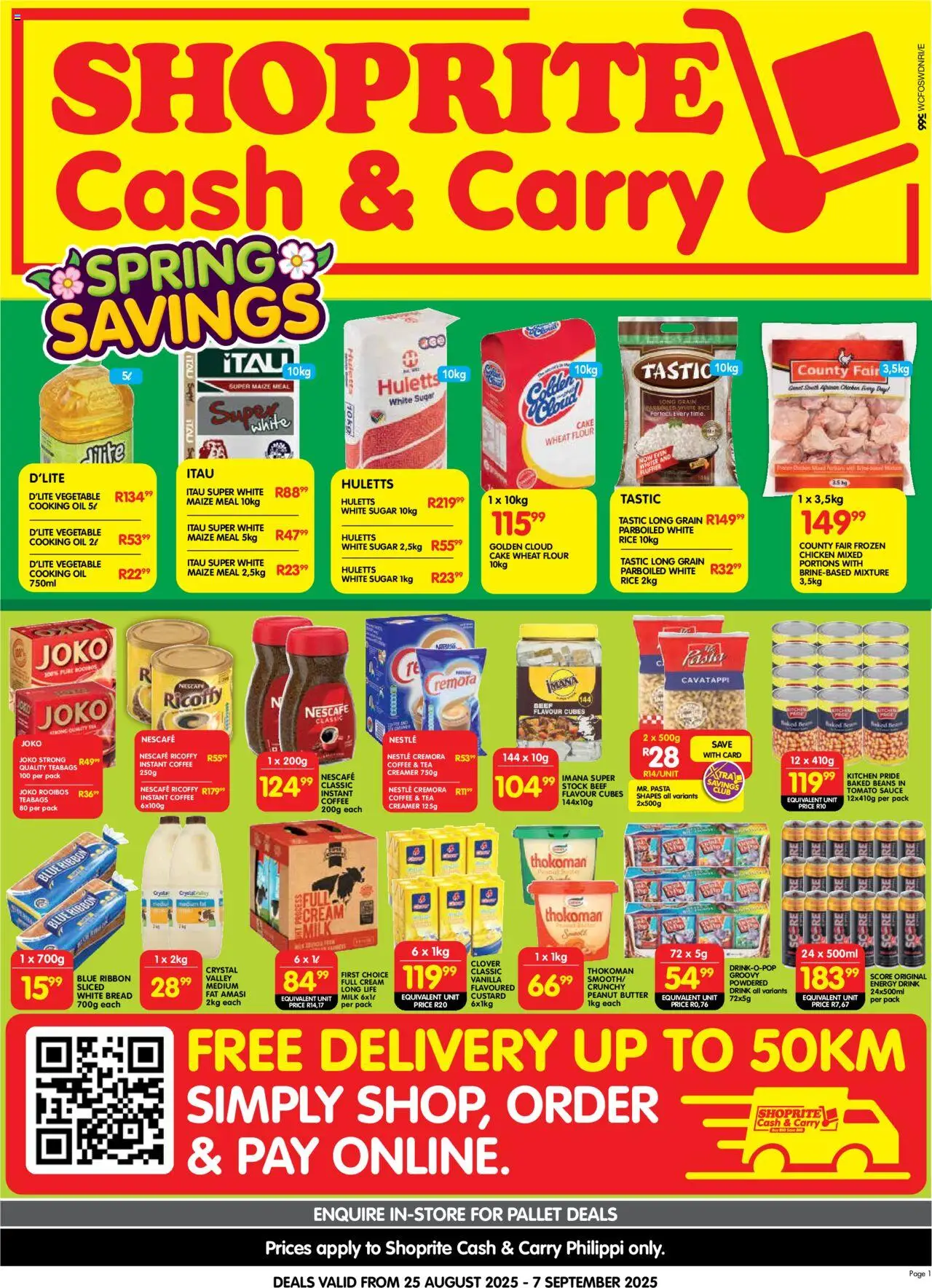 Shoprite Western Cape - Cash & Carry Month-End Deals Philippi 25/08 - 07/09/2025 >> Catalogue