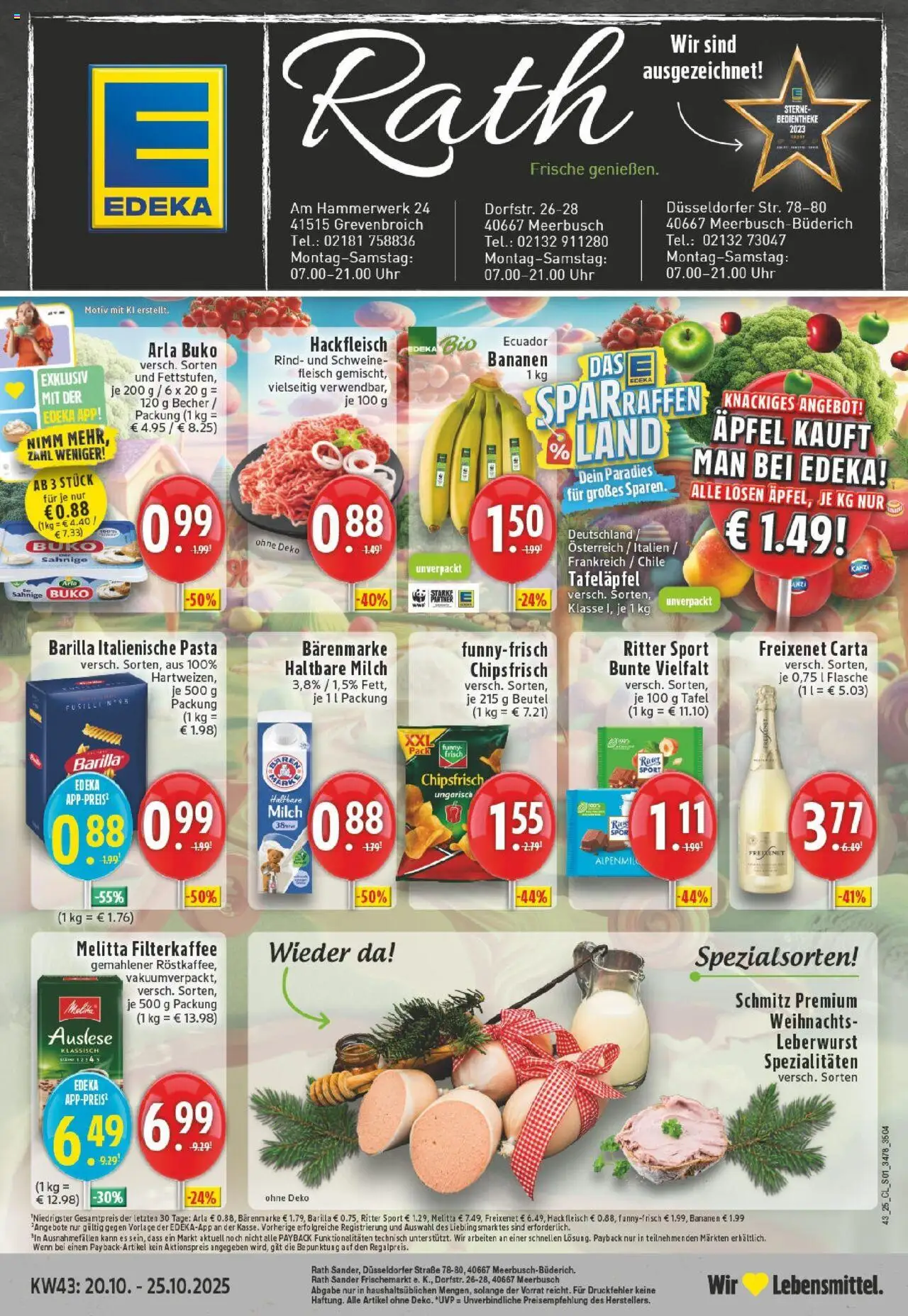 EDEKA Prospekt ab 19.10.2025 - Prospekt Meerbusch-Büderich Online