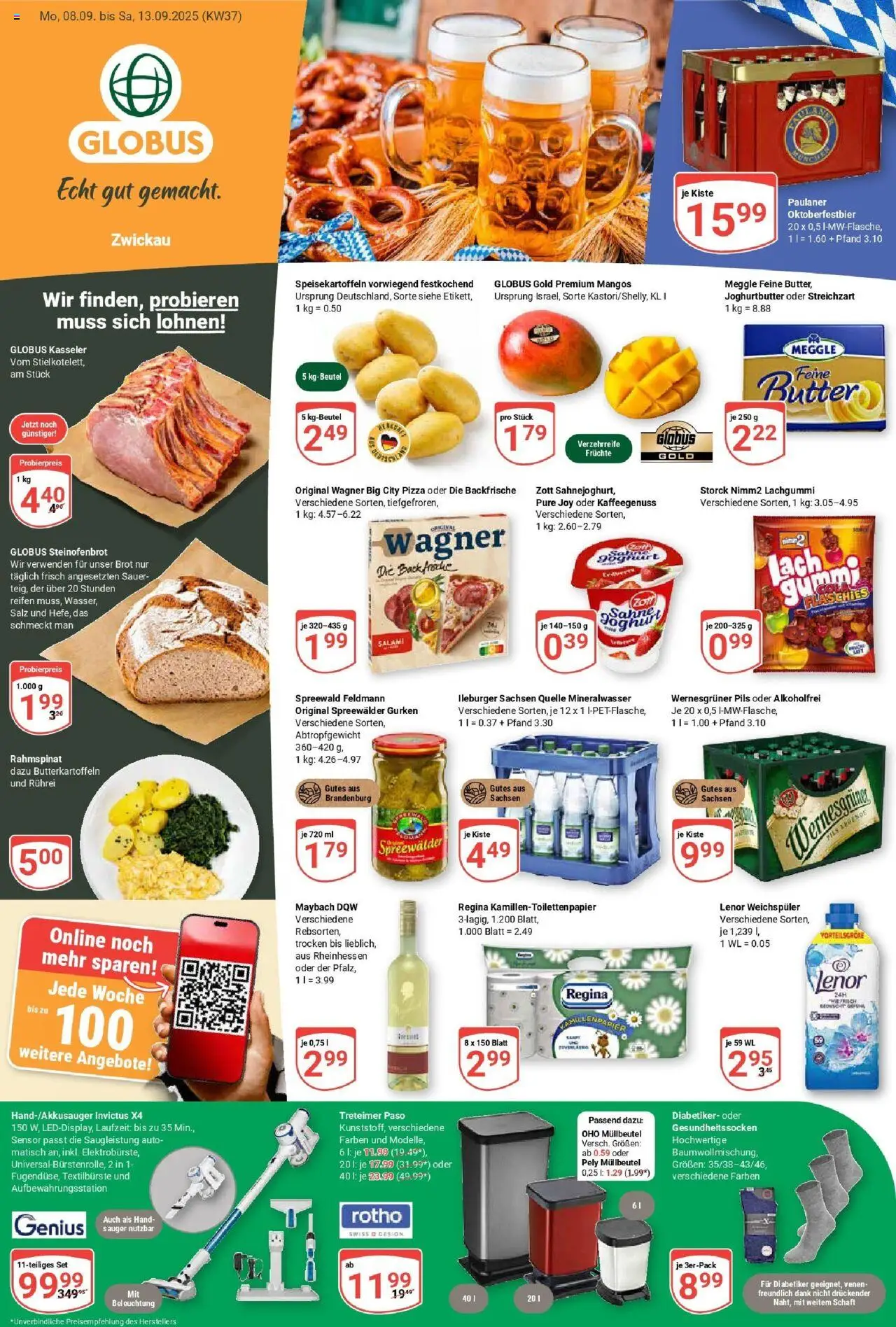 Globus Prospekt ab Montag 07.09.2025 > Prospekt Zwickau	