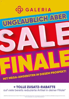 Vorschau von dem Prospekt des Geschäftes Galeria Karstadt Kaufhof, gültig ab dem 20.08.2025