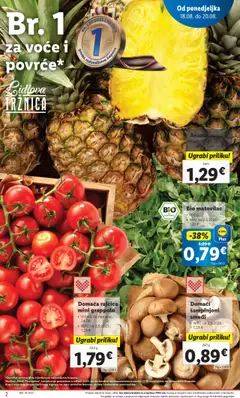 Pregled letka Katalog trgovine Lidl vrijedi od 18.08.2025