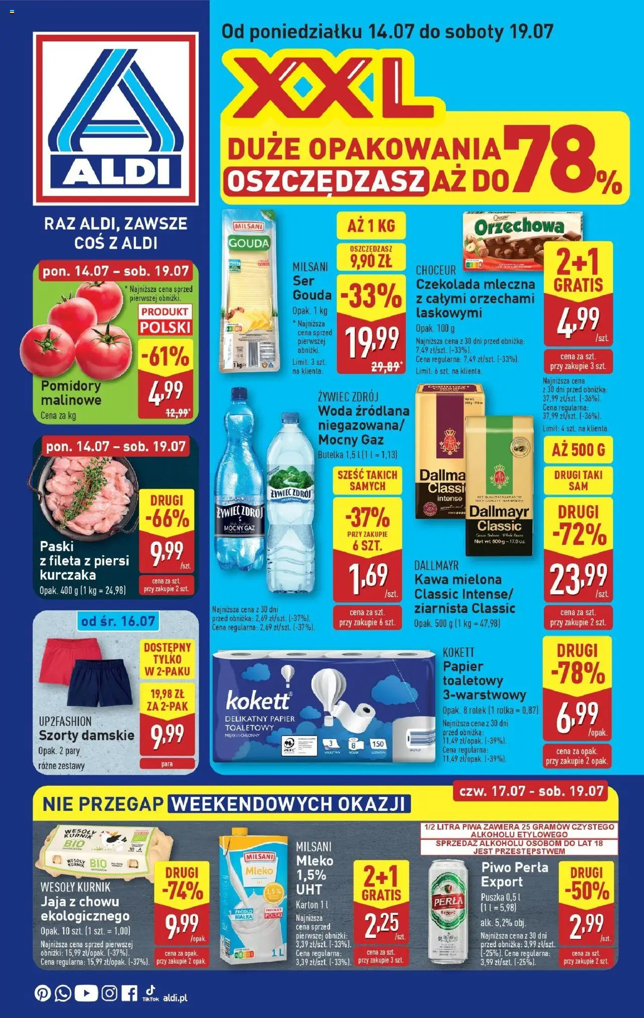 Aldi Gazetka od 14.07.2025 - Nowa Gazetka - Numer strony 1