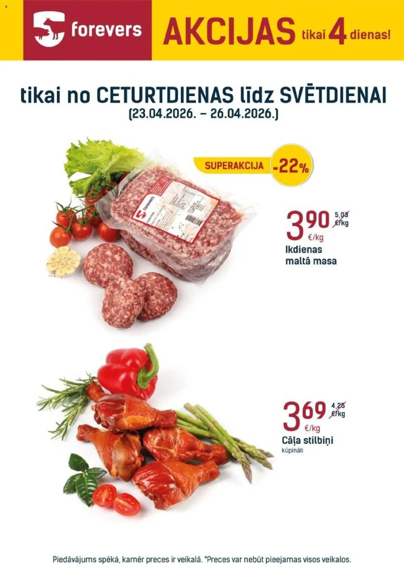 Skatīt Forevers akciju bukletu, derīgs no 23.04.2026.