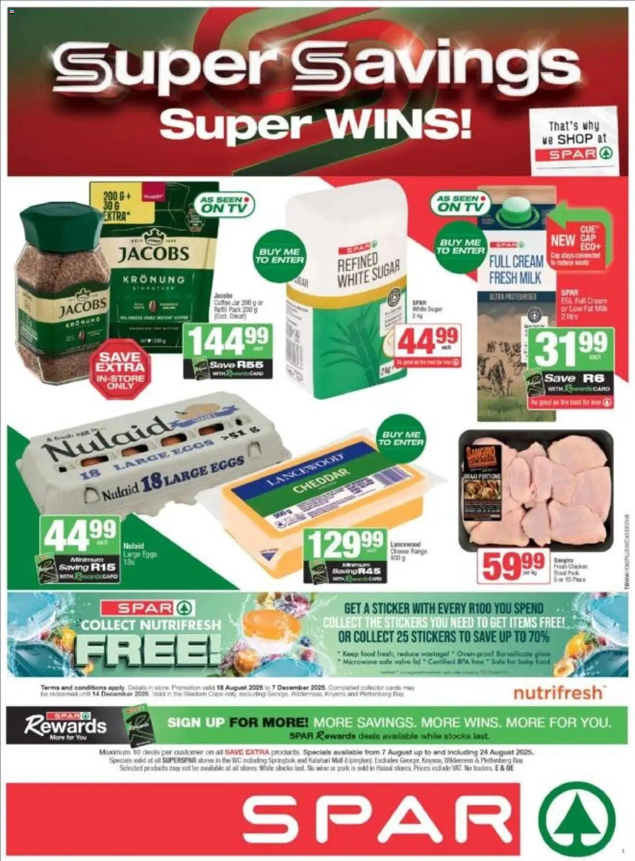 Superspar Western Cape - Weekly Specials from 07/08 - 24/08/2025 > Promotions
