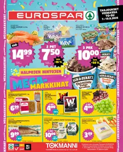 Kaupan Tokmanni EUROSPAR Ylöjärvi Ruokasanomat esikatselu, voimassa 07/08/2025