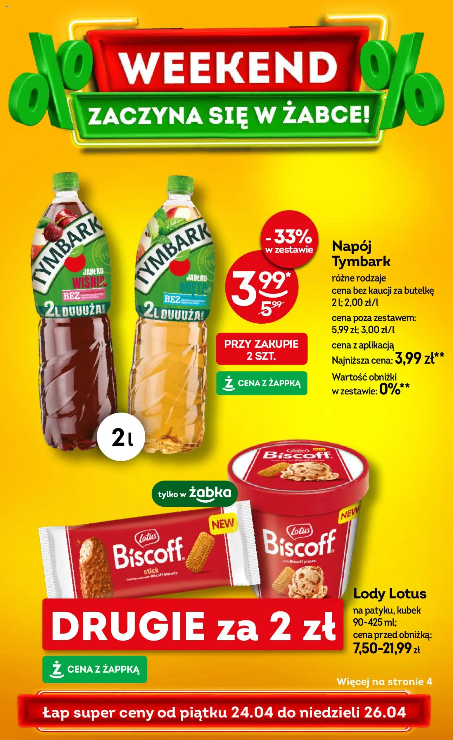 Pogląd gazetki "Żabka gazetka - Weekendowe promocje" ze sklepu Żabka ważnej od 24.04.2026