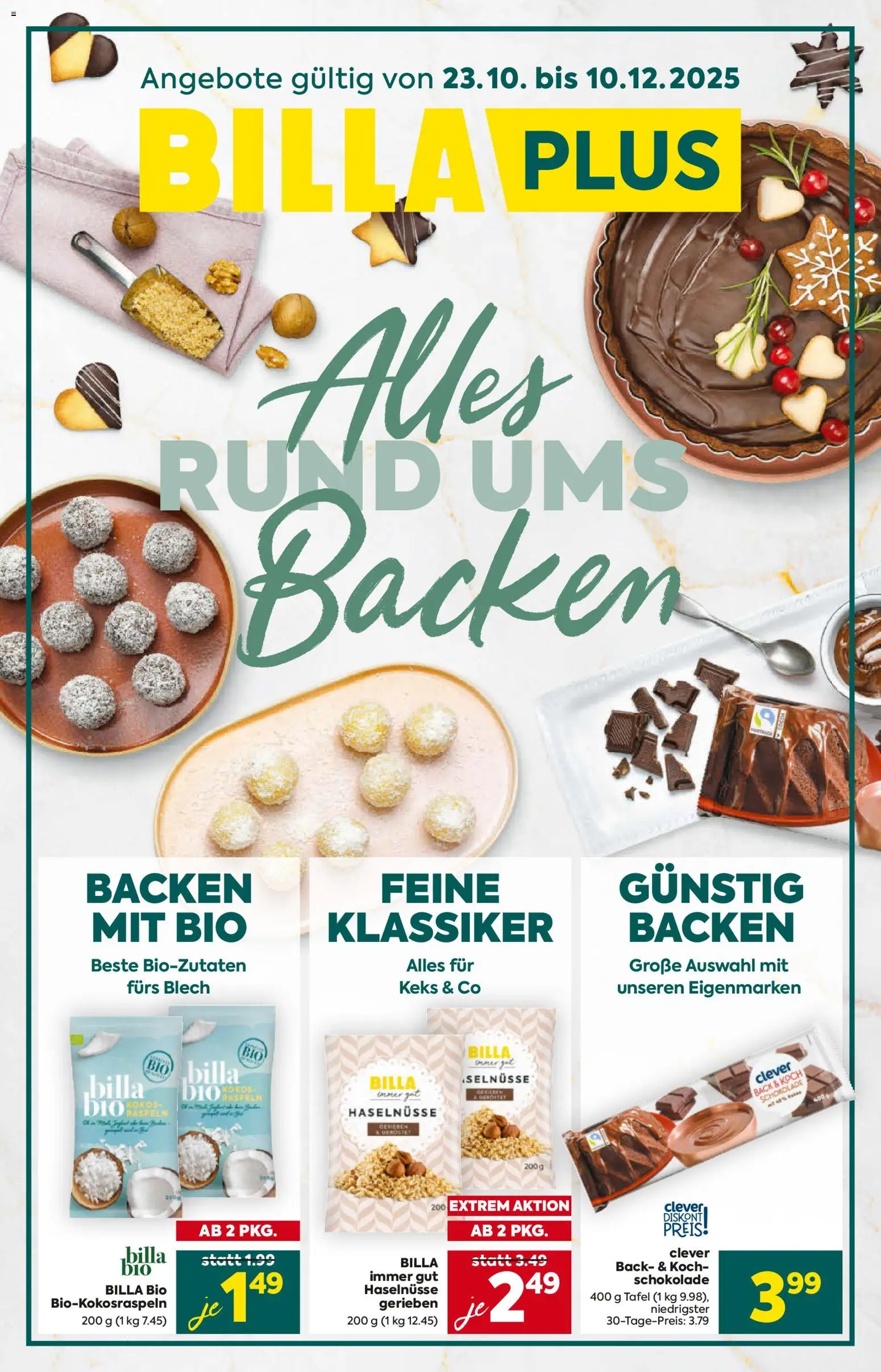 Vorschau der Angebote: Billa Plus Alles Rund Ums Backen gültig ab 23.10.2025