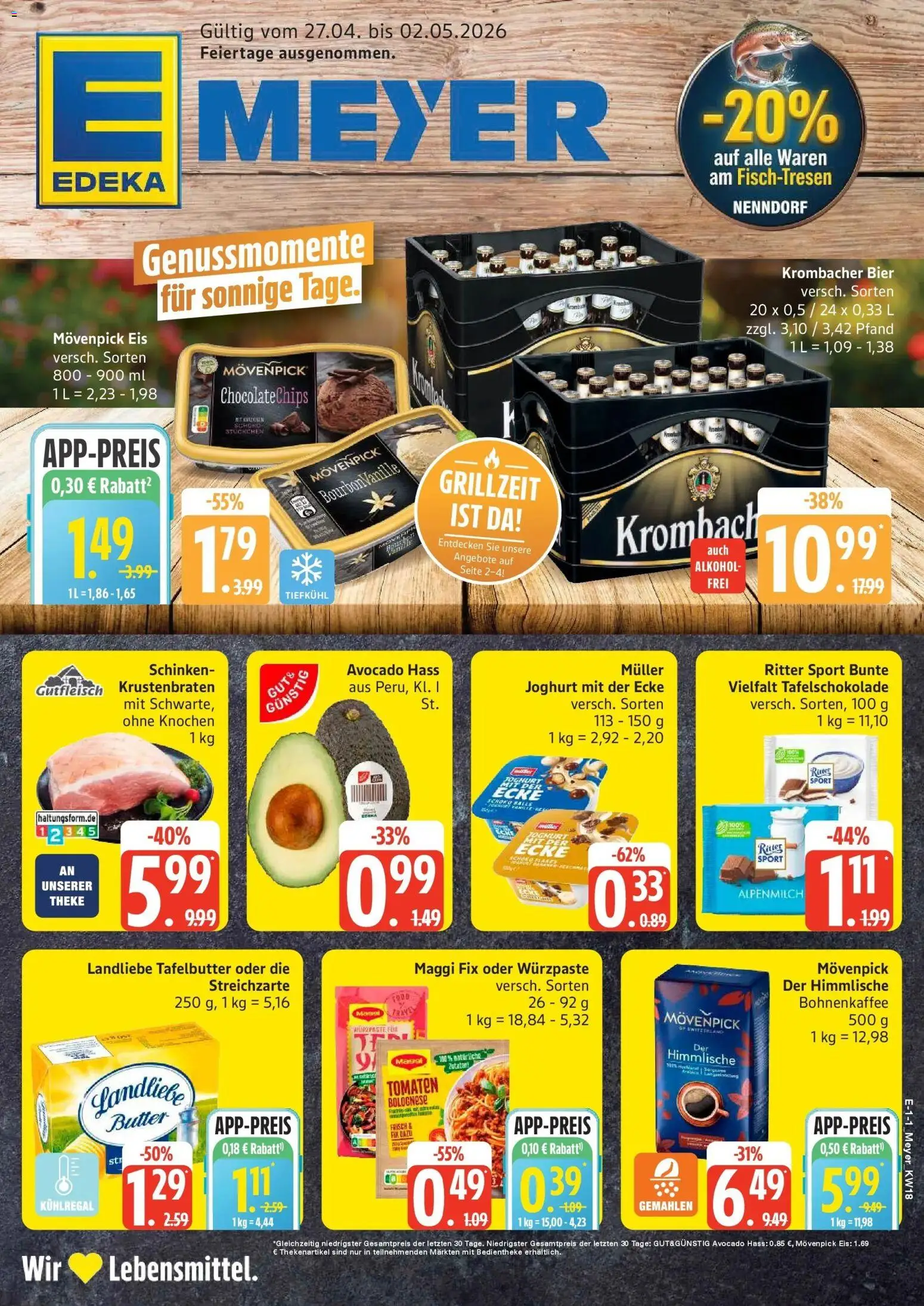 Vorschau von dem Prospekt des Geschäftes Edeka, gültig ab dem 27.04.2026