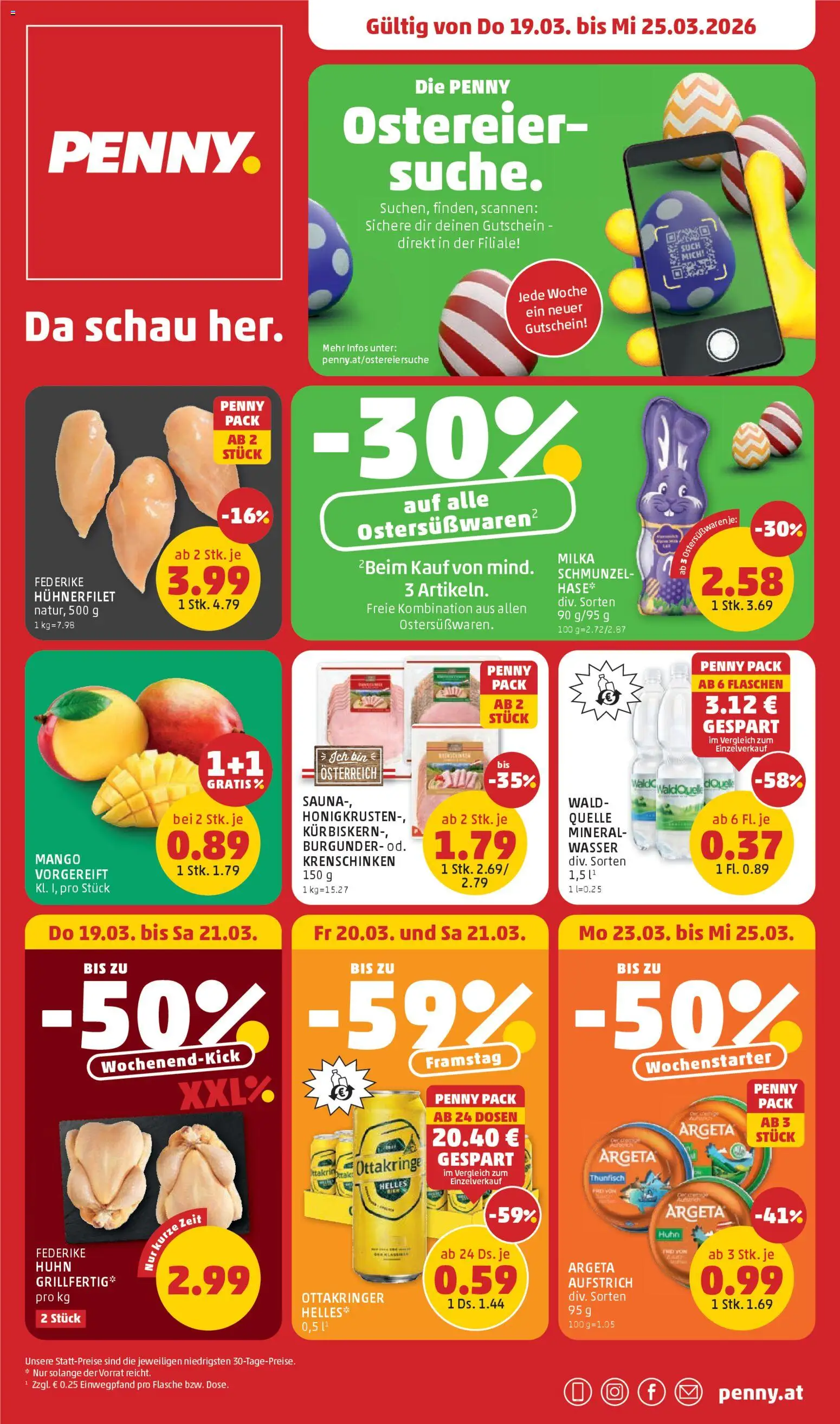 Vorschau der Angebote: Penny Markt Penny Markt - Flugblatt gültig ab 19.03.2026 - Mango, Wasser