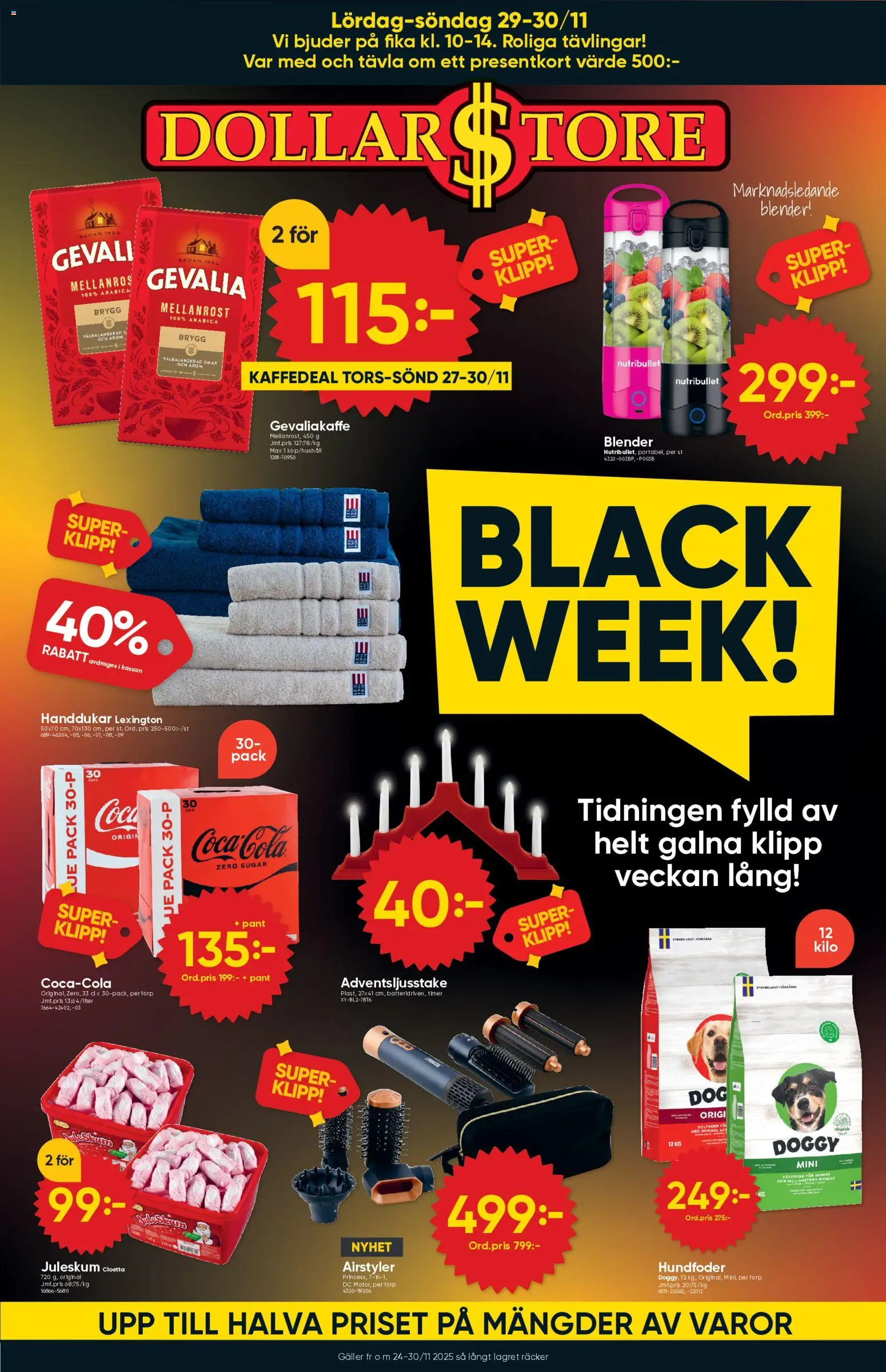Förhandsgranska reklamblad Black Friday från butik Dollar Store gäller från 24/11/2025