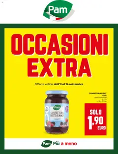 Anteprima dell'opuscolo Volantino Occasioni Extra dal negozio PAM valido da 11/09/2025